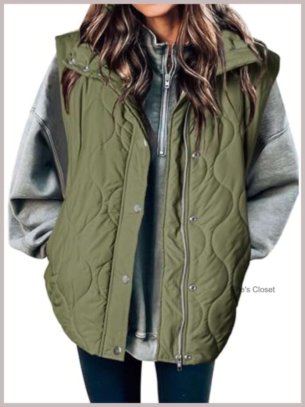 Lightweight Cropped Quilted Puffer Vest Sleeveless Zip-Up Layering